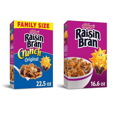 Buy Kelloggs Raisin Bran Breakfast Cereal Original And Crunch Variety