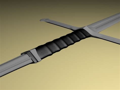 Anduril Aragorns Sword 3d Model