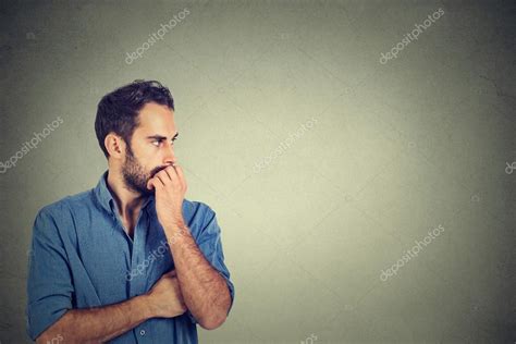 Preoccupied Anxious Young Man — Stock Photo © Siphotography 86973882