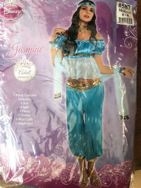 Disney Princess Jasmine Adult Medium 6 8 Costume Nwt 809801726481 Ebay