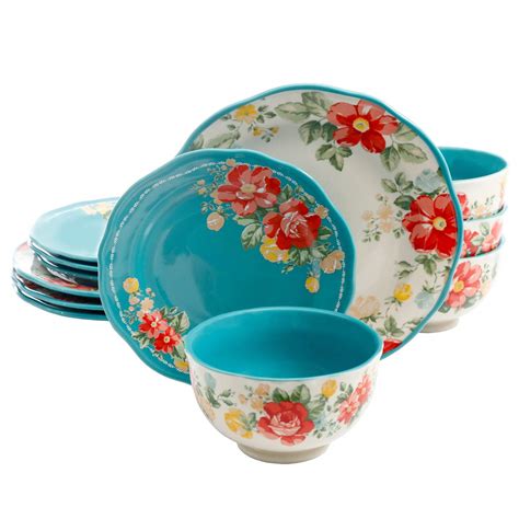 The pioneer woman vintage floral butter dish stoneware. The Pioneer Woman Vintage Floral 12 Pc Dinnerware Set ...