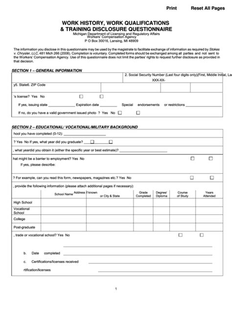 Fillable Worker Compensation Form Printable Pdf Download