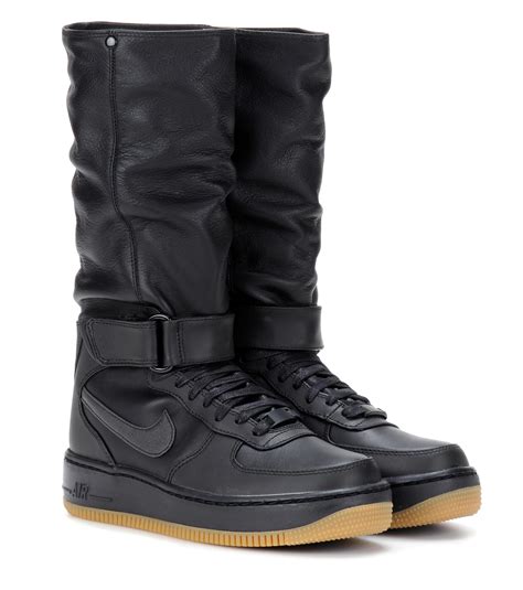 Lyst Nike Air Force 1 Upstep Warrior Leather Boots In Black