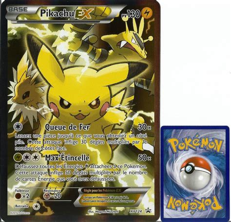 Pikachu Ex Jumbo Carte Pokémon Xy124 Cartes Jumbo Xxl