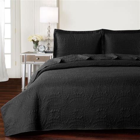 Get 5% in rewards with club o! Black Bedspread Coverlet Set BEST QUALITY Comforter ...