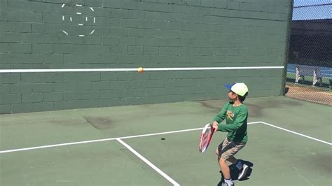 Tennis Wall Practice For Six Year Old Kid Hd Youtube