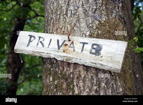Private Sign Keep Out Stock Photo Alamy