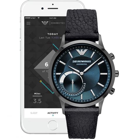 Emporio Armani Mens Connected Bluetooth®hybrid Smartwatch