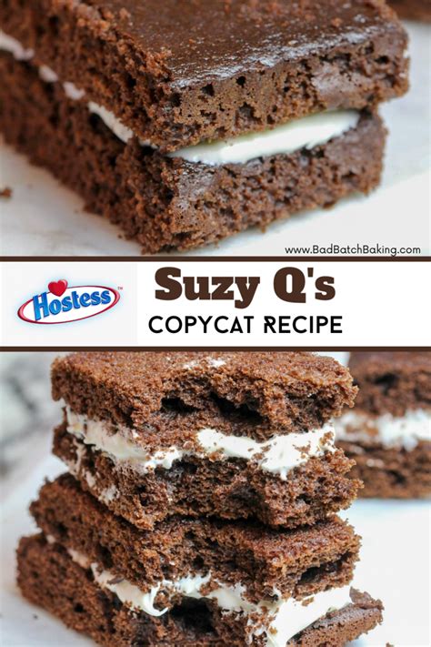 Hostess Suzy Qs Copycat Recipe Bad Batch Baking Restaurant Copycat