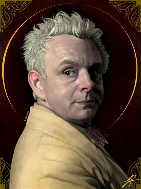 Aziraphale Good Omens By Swisidniak Goodomens Art Geek Poster