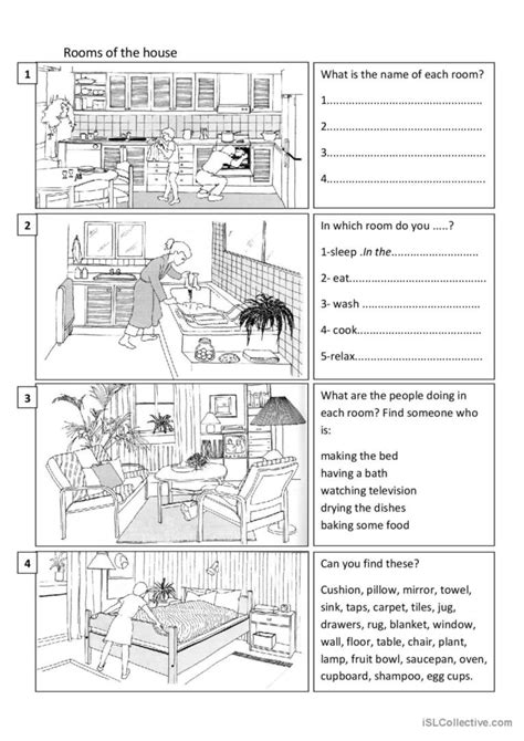 Rooms Of The House English Esl Worksheets Pdf And Doc