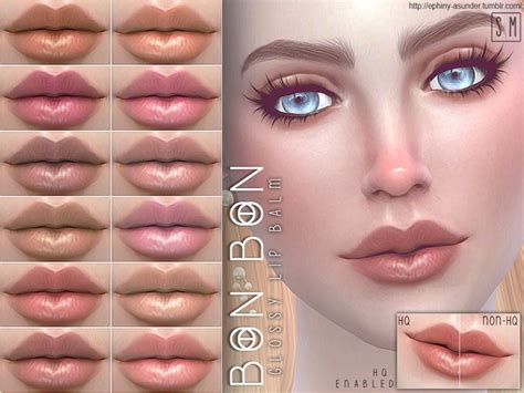 Contenido Personalizado Para Sims 4 Labial Glossy Candy Lip Colour
