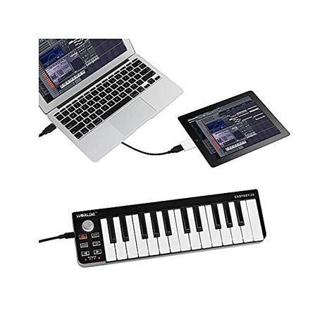 Perhaps someone can measure one with a scope? Buy Generic Mini Portable 25 Key USB-MIDI Controller ...