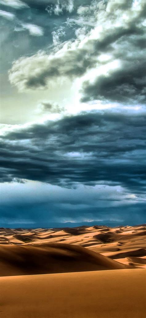 Clouds Landscapes Nature Desert 1080x2340