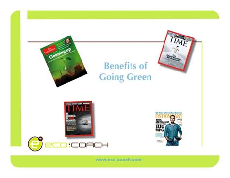 Benefits Going Green Less Than 40 Ppt