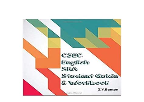 Pdf Csec English Sba Student Guide And Workbook Fullpages