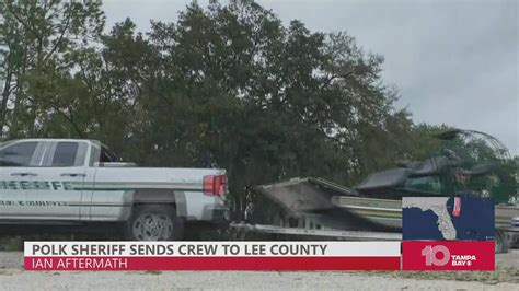 Polk County Sheriff's Office sends crews to Lee County to help with