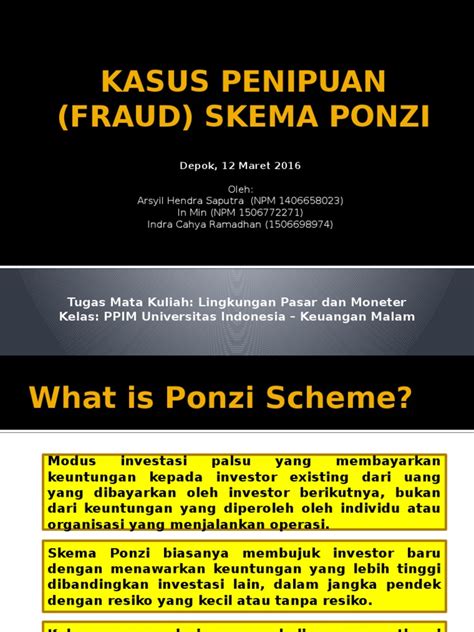 Pdf Presentasi Skema Ponzi Di Indonesia Dokumen Tips