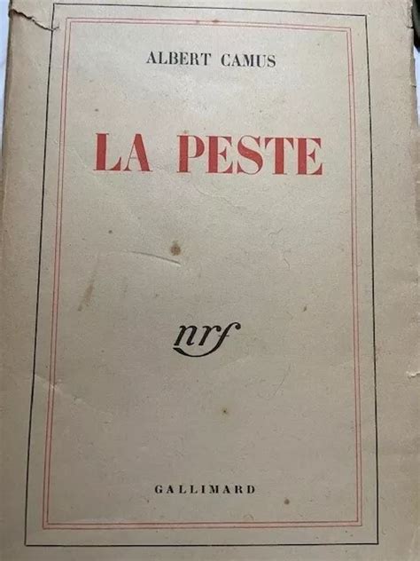 Albert Camus La Peste Editions Gallimard 28eme édition Eur 2500