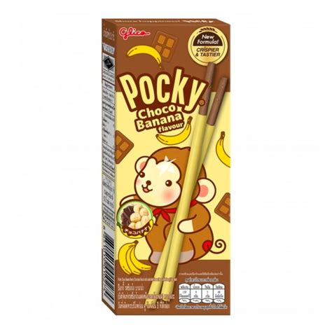 Buy Glico Pocky Banana Flavour Coated Chocolate Biscuit Stick Thailand
