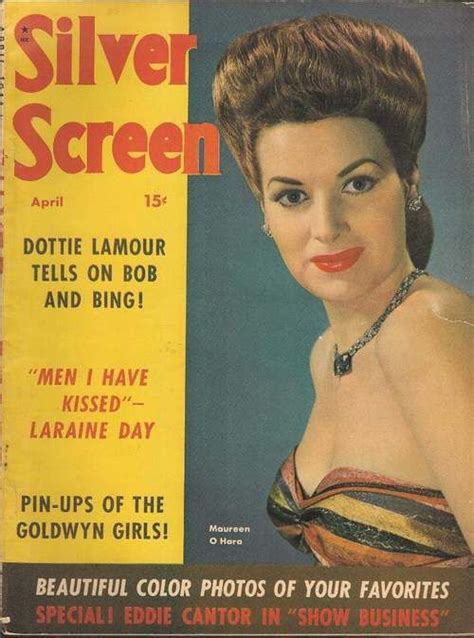 Maureen Ohara On The Cover Of Silver Screen Magazine Usa April