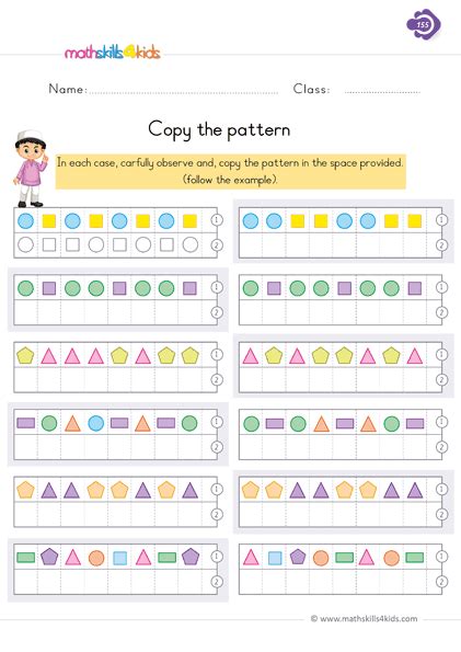 1st Grade Free Printable Pattern Worksheets Fun And Engaging Activities