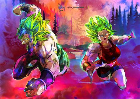 Broly And Kale By Nefariousmonsterwolf On Deviantart Anime Dragon Ball Super Dragon Ball Art