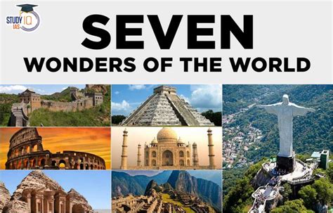 All 7 Wonders Of The World Names