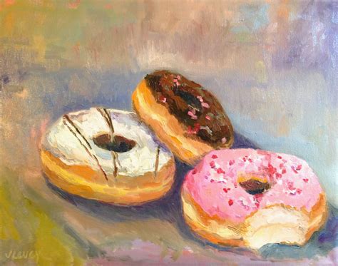 Judy Gilbert Levey Art Painting Donuts Bethesda Art Walk