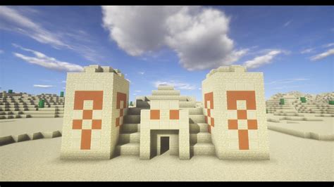 How To Build A Desert Temple In Minecraft Youtube