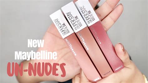 Matte Lipsticks Maybelline Superstay Matte Ink Un Nudes Youtube My