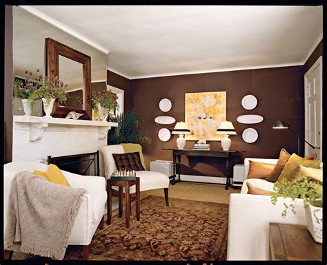 Chocolate Brown Living Room