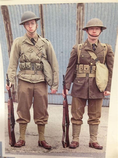 Infantrymen Us Army Uniforms World War One Military Uniform