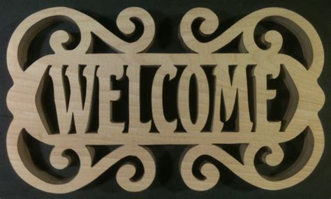 Assorted Scroll Saw Welcome Signs With Images Scroll Saw Patterns