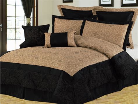 Contemporary comforter sets king size. 8Pcs King Black and Gold Bedding Comforter Set | eBay