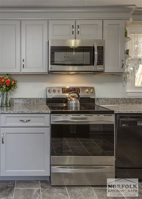 Norfolk kitchen & bath is a kitchen cabinet design & remodeling showroom that has 5 area showrooms, located in boston ma, braintree ma, salem nh, nashua nh, and manchester nh. Transitional Gray Kitchen in Hudson, NH | Norfolk Kitchen ...