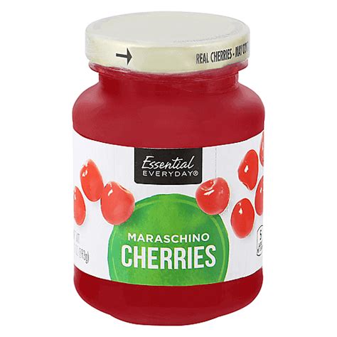 Essential Everyday Maraschino Cherries 10 Oz Cherries Real Value Iga