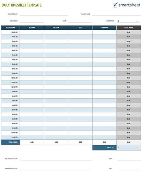 time card  timesheet templates word excel