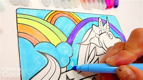 How To Draw An Amazing Unicorn Unicorn Rainbow Youtube