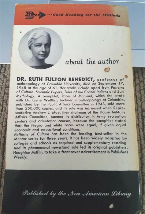 patterns of culture 1953 pb by ruth benedict ebay