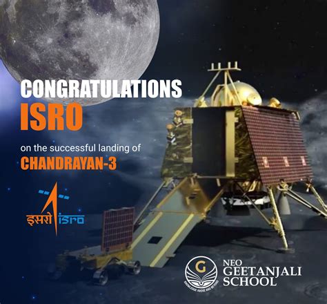 Portion of the Chandrayaan-3's landing site take after landing - Neo