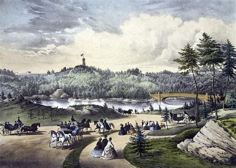 Central Park New York Painting By Currier And Ives Fine Art America