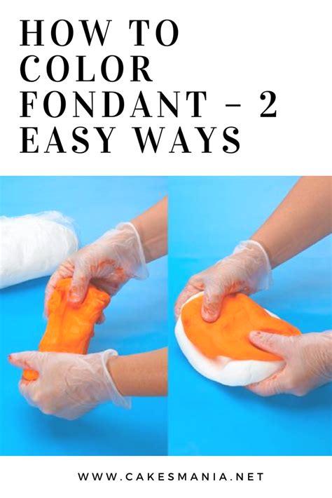How To Color Fondant 2 Easy Ways How To Color Fondant Fondant