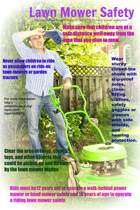 Quest For Health Lawn Mower Safety