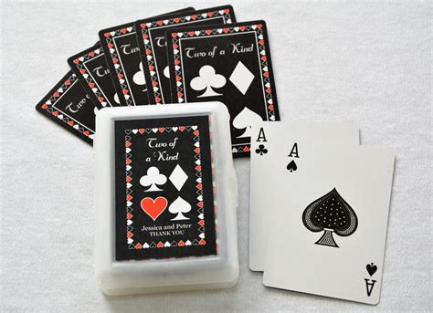 50 Decks Personalized Playing Cards Wedding Favor Two Of A Etsy