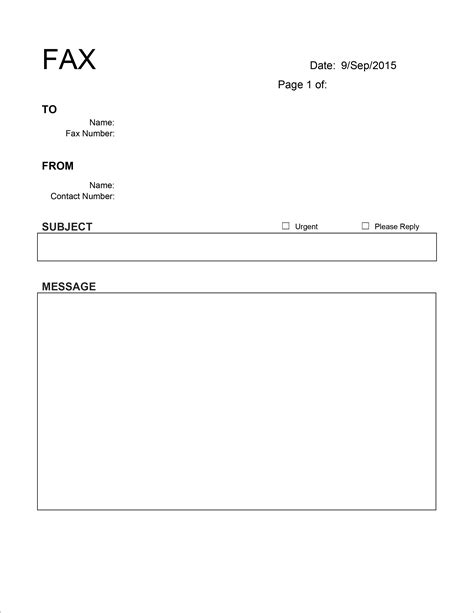 Fax Cover Sheet Template Word 21