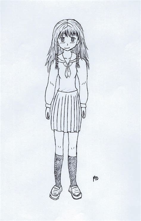 Manga Girl Full Body By Skidude2000 On Deviantart