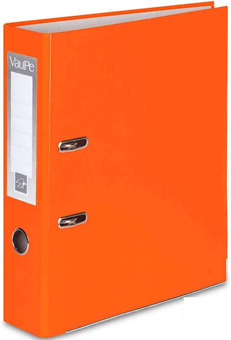 1 X Orange A4 Large 75mm Lever Arch Files Folders Metal Edge And Finger