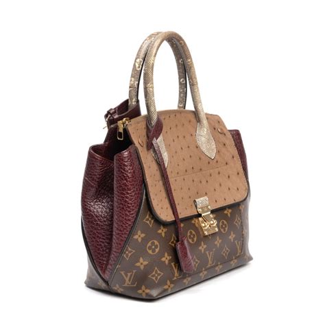 Louis Vuitton Limited Edition Bordeaux Exotique Monogram Majestueux Pm