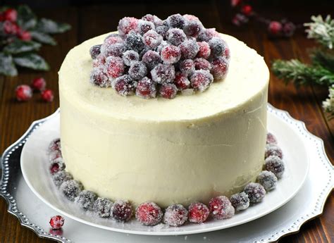 White Chocolate Cranberry Cheesecake Made With Sugared Cranberries